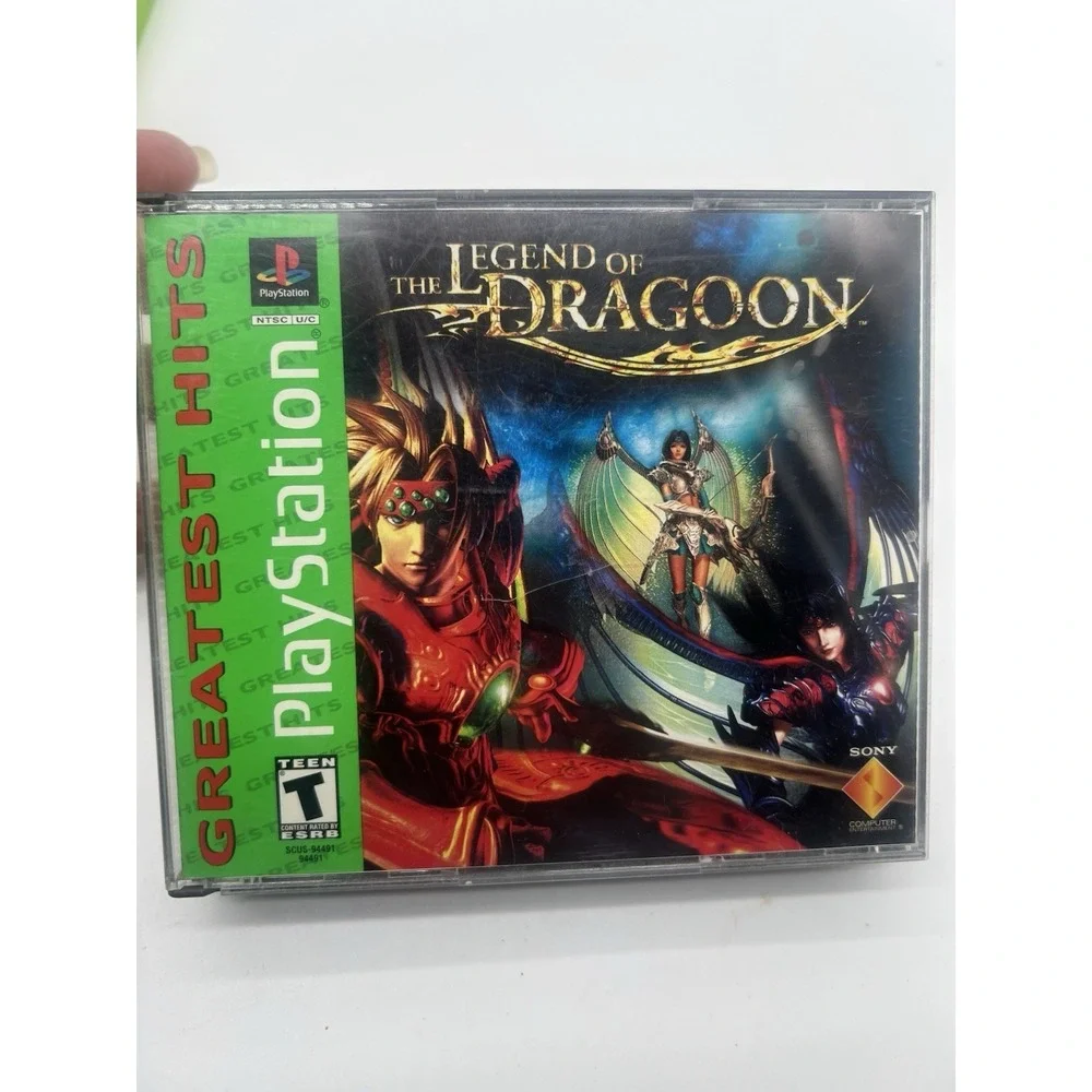 PS The Legend of Dragoon (Sony PlayStation, 2000) Greatest‎ Hits Green Label